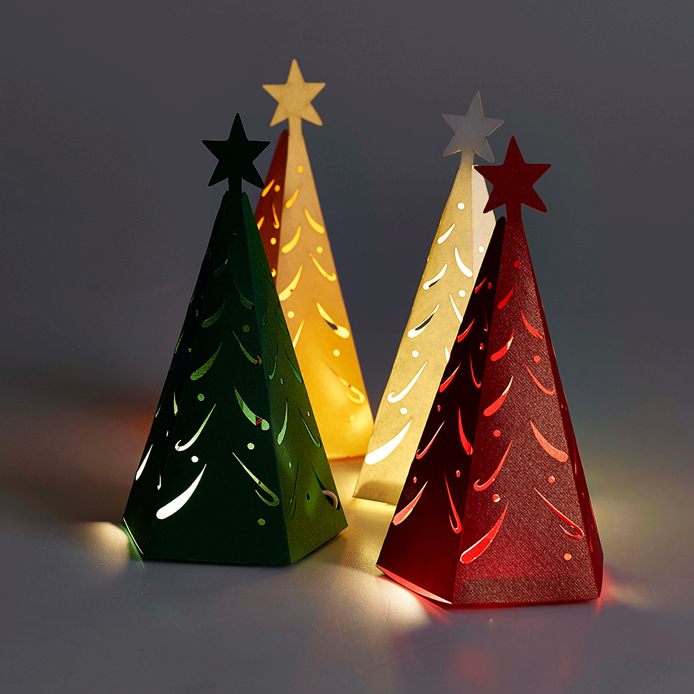 Christmas Tree favour boxes for winter weddings and Christmas corporate parties
