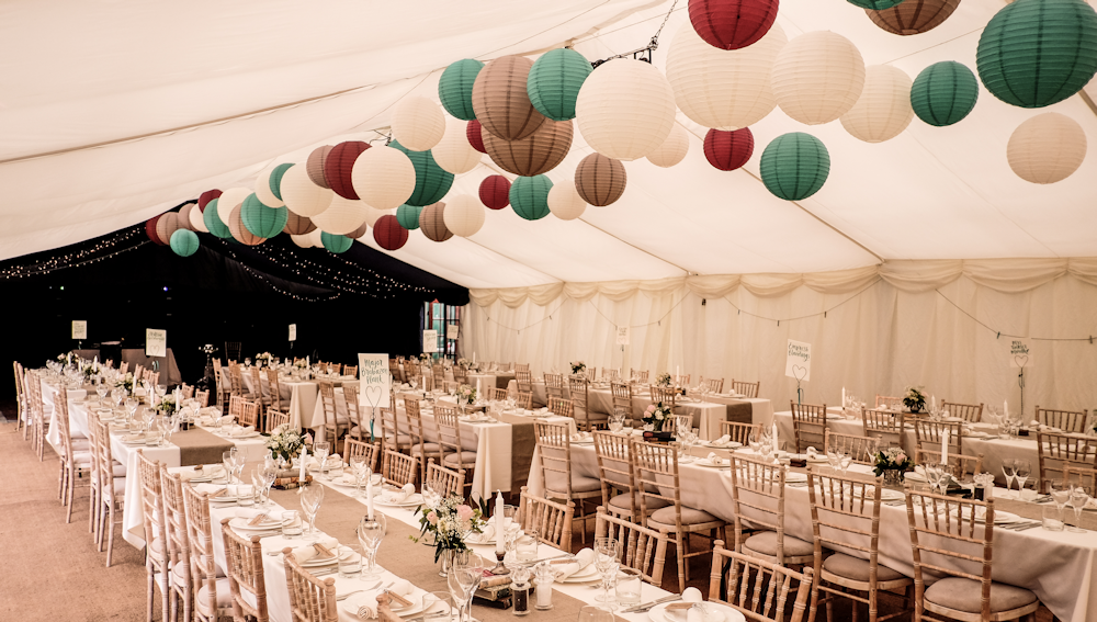Autumnal Paper Hanging Lanterns