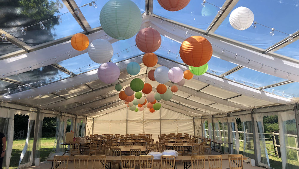 Coloured Lanterns at Wootoon Farm Estate