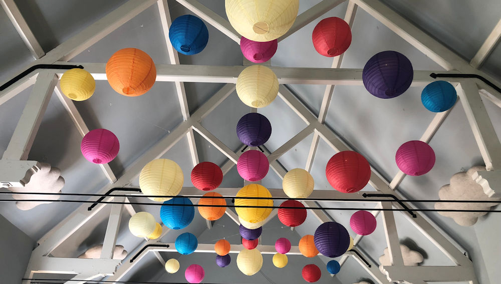 Eridge Village Hall Paper Lanterns