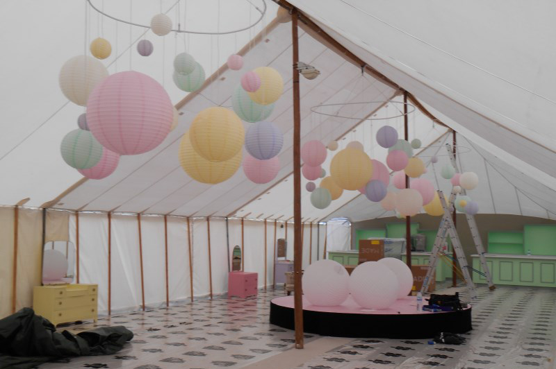 Goodwood Pastel Lantern Installation