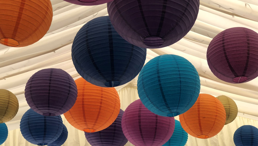 Indian Inspired Paper Lanterns