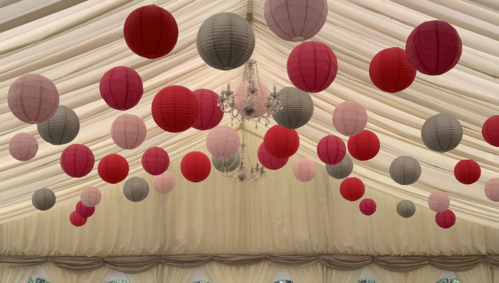 Mixed Coloured Paper Lanterns Mixed Coloured Paper Lanterns