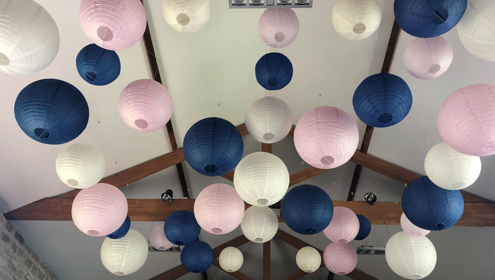 Wedding lantern canopy