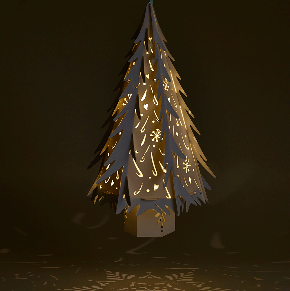 Large White laser  cut  Christmas  tree for weddings and events
