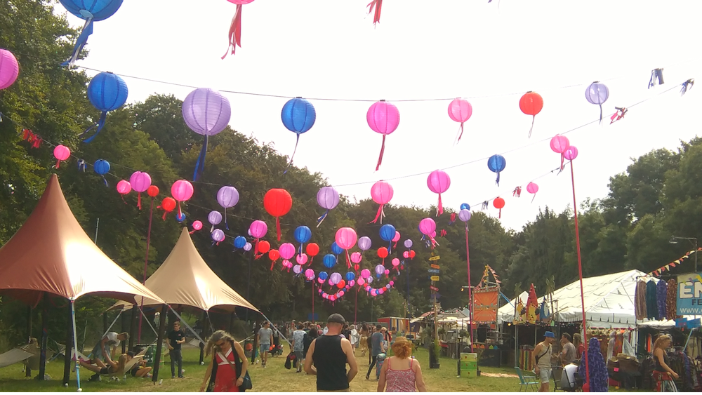 Nylon lanterns add style to Boomtown Festival