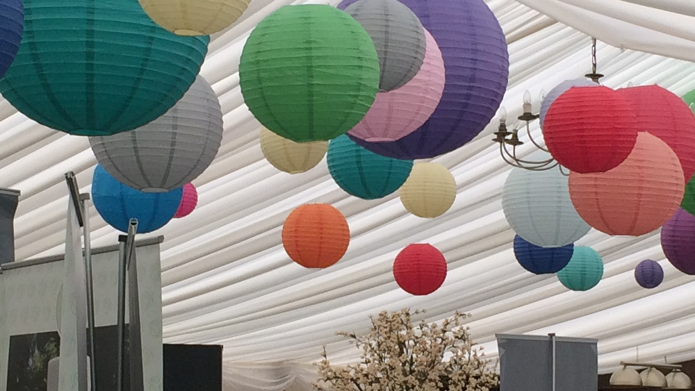 Extra Large Paper Lanterns Impress at Broyle Place Open Day