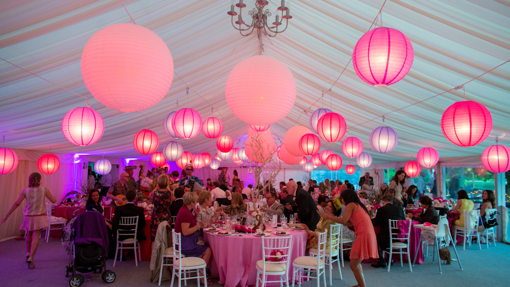 Illuminating Wedding Venues with Paper Lanterns and Perfect Wedding Magazine 