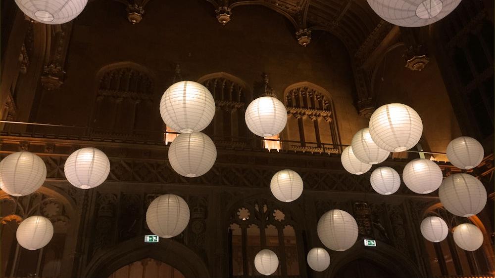 Paper Lanterns at Cambridge University