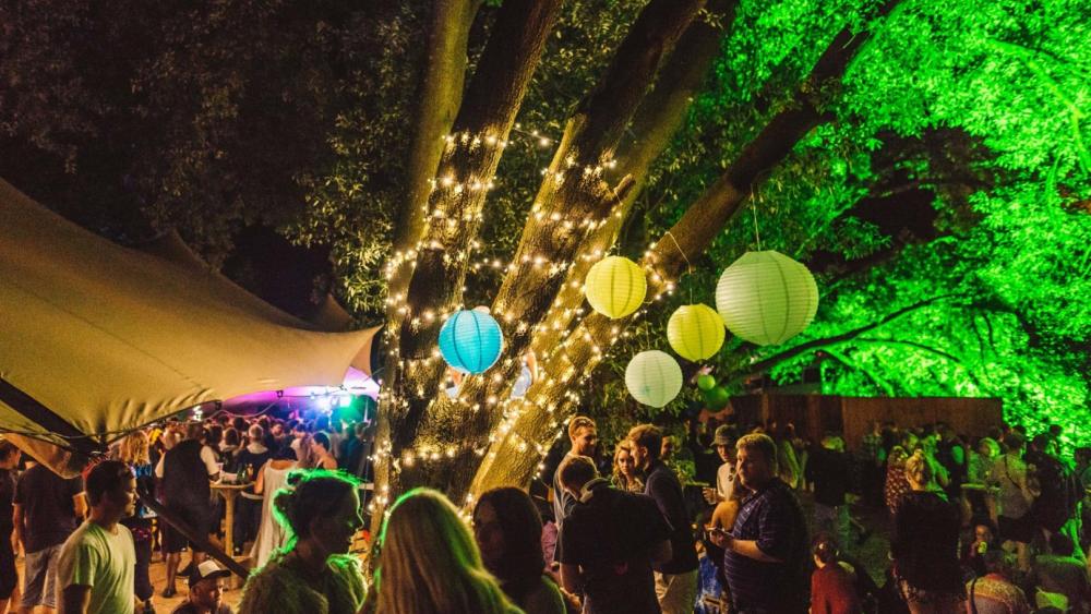 Coloured Paper Lanterns at Love Supreme