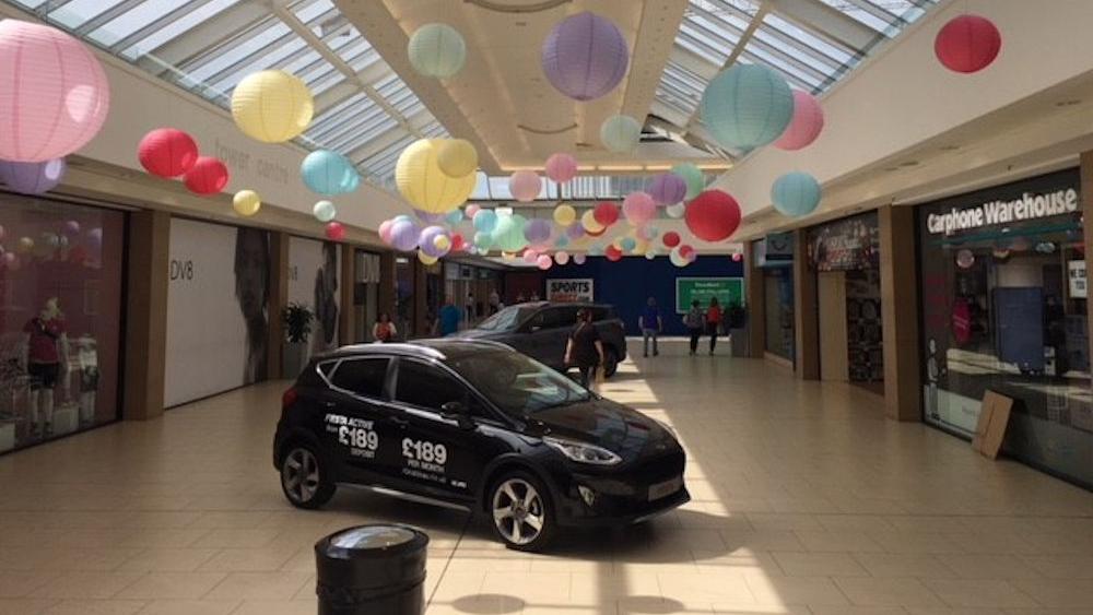 Pastel Paper Lanterns in the Tower Centre