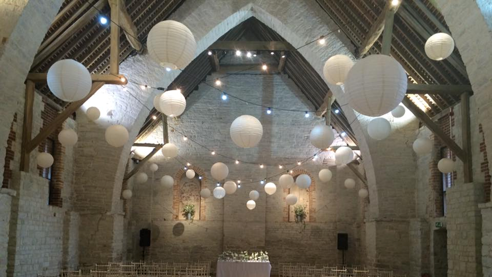 Illuminating Wedding Venues with Paper Lanterns and Perfect Wedding Magazine 