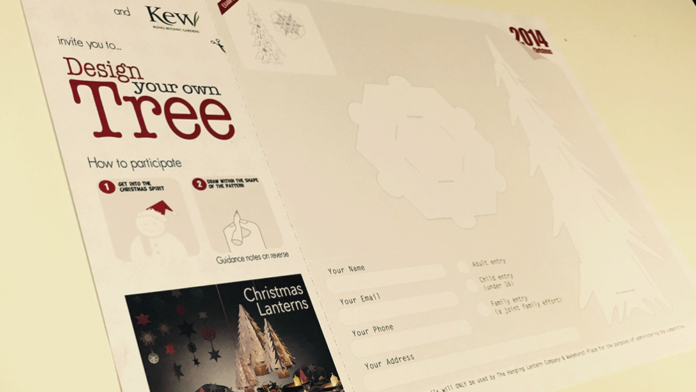 Design your own Laser cut Christmas Tree at KEWs Wakehurst Place