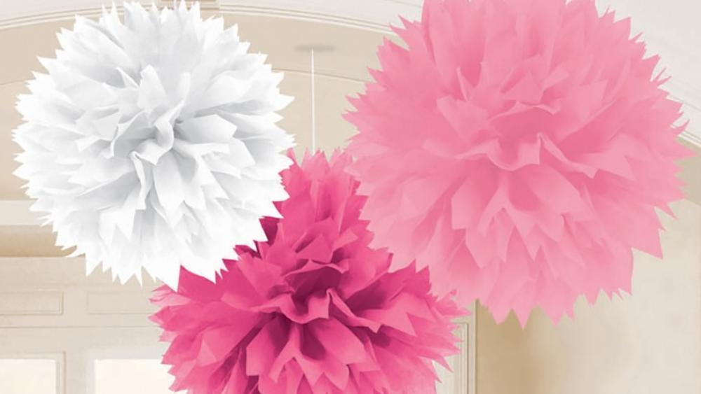 Paper Pom Poms and Tissue pompoms