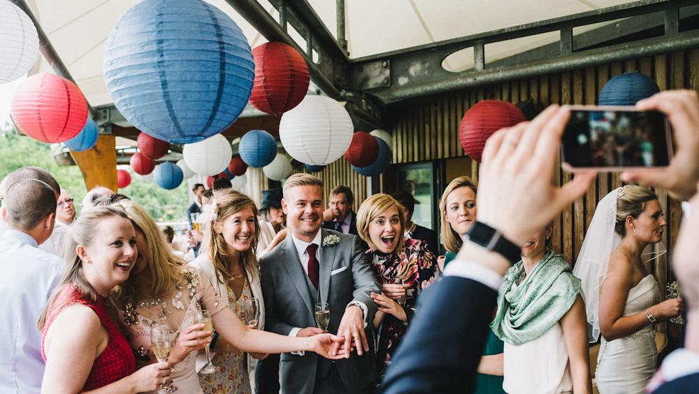 Coloured Paper Lanterns at the Old Albanian Sports Club 