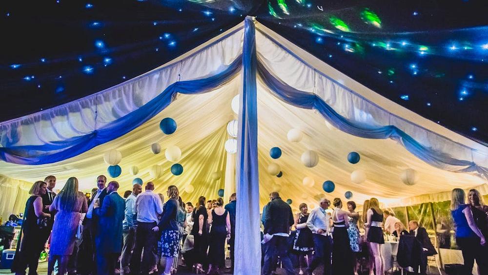 Blue and Grey Wedding Lanterns