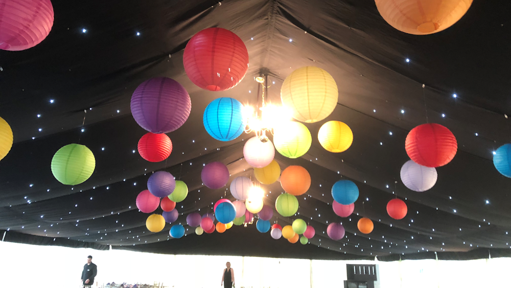 Lanterns are perfect for a Bollywood Party