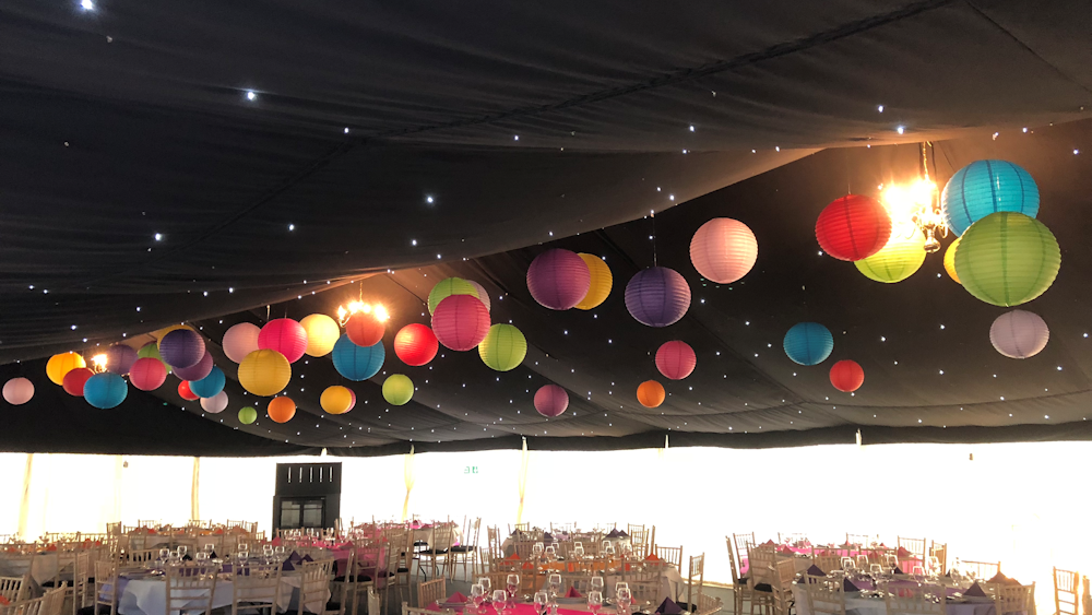 Lanterns are perfect for a Bollywood Party