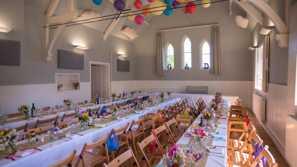 Colourful Lanterns at Eridge Village Hall