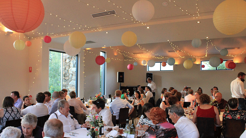 Australian Bride Decorates with Fairy Lights and Paper Lanterns