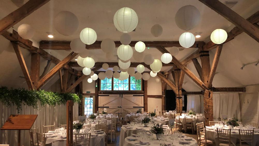 Dorset House School White Wedding Lanterns