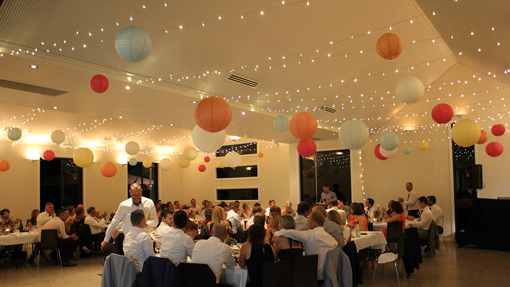 Baby Blue Round Paper Lanterns