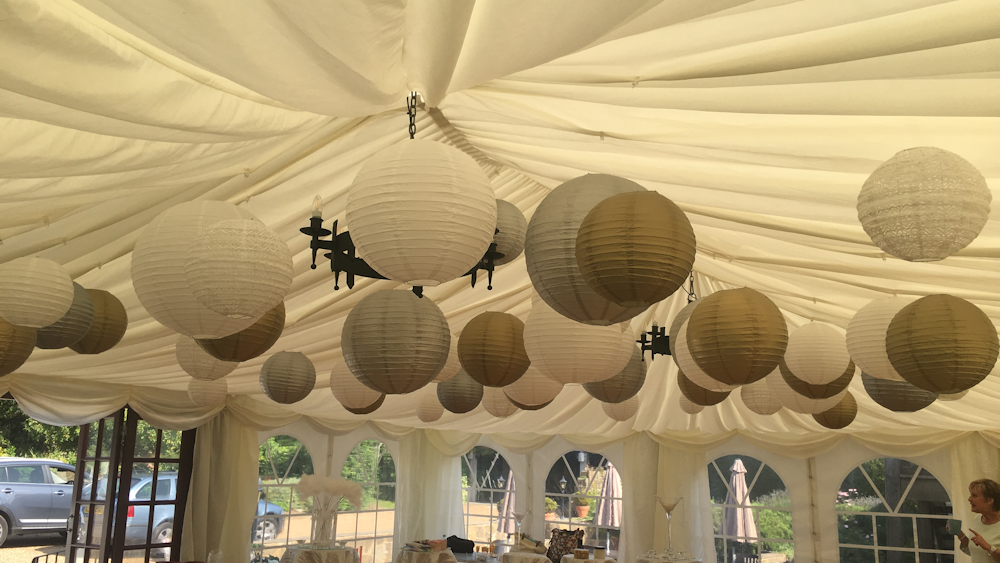 Gatsby Paper Lanterns at Swallows Oast