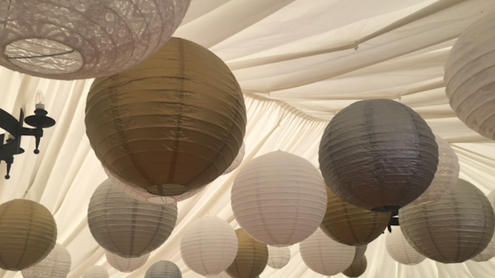 Gatsby Paper Lanterns at Swallows Oast