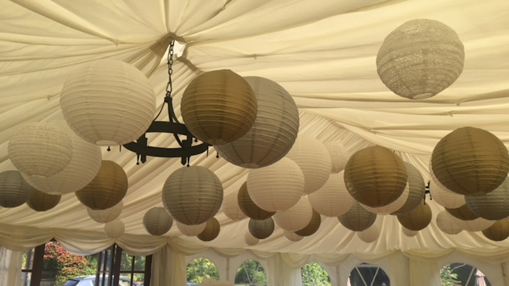 Gatsby Paper Lanterns at Swallows Oast