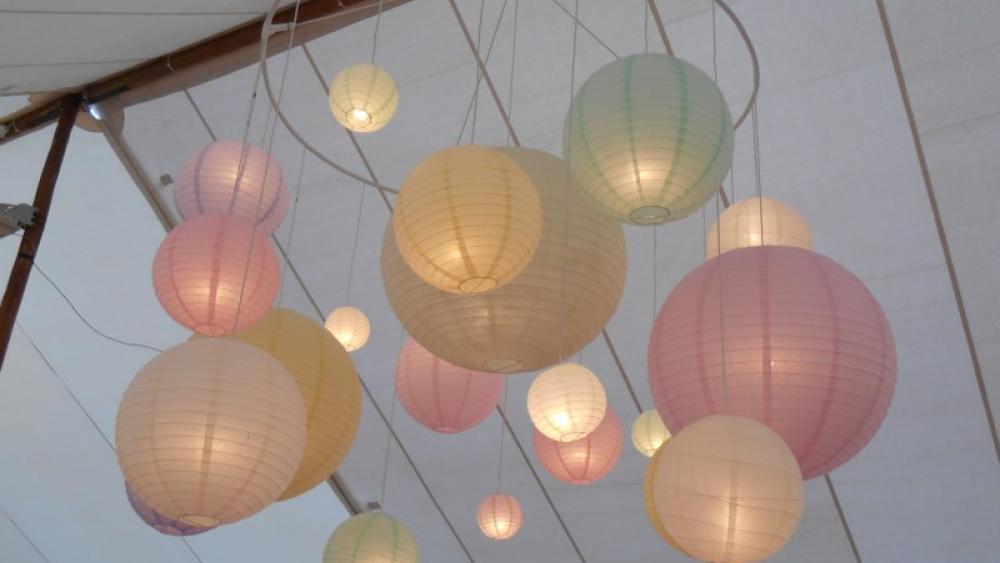 Goodwood Pastel Lantern Installation