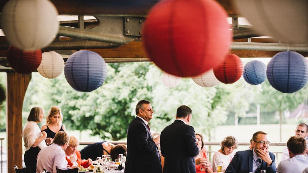 Coloured Paper Lanterns at the Old Albanian Sports Club 