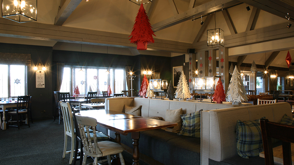 Bespoke Christmas Decorations at Sussex Pub