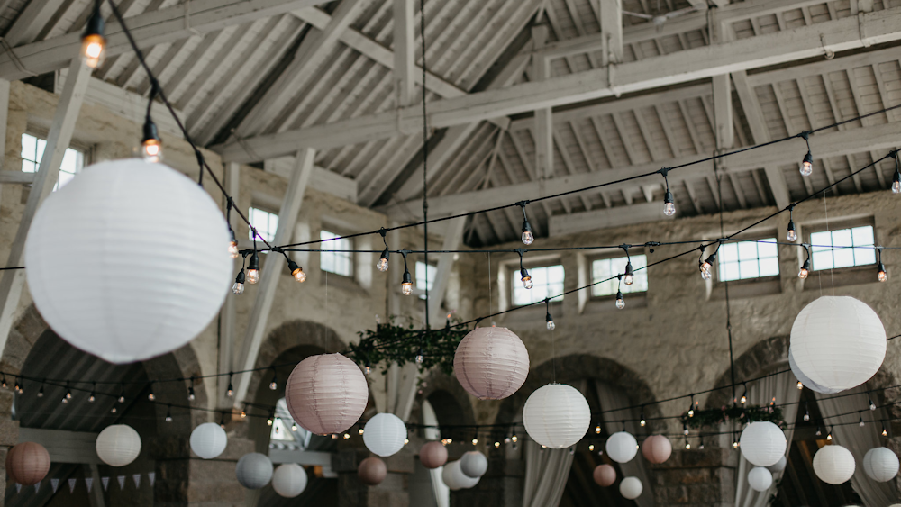 Latte and Dove Lanterns at Coo Cathedral