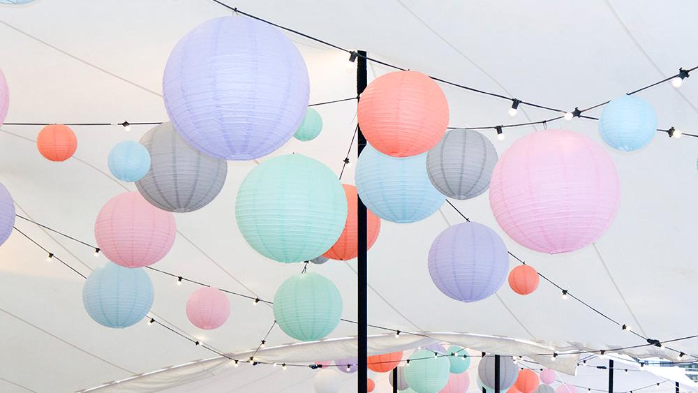 Kings Cross Spring Fete Marquee Lanterns