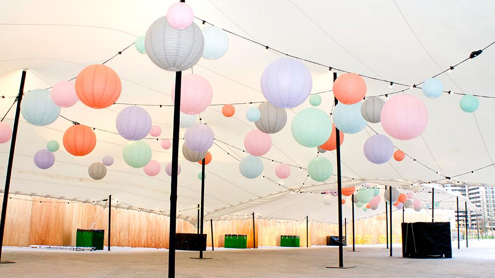 Kings Cross Spring Fete Marquee Lanterns