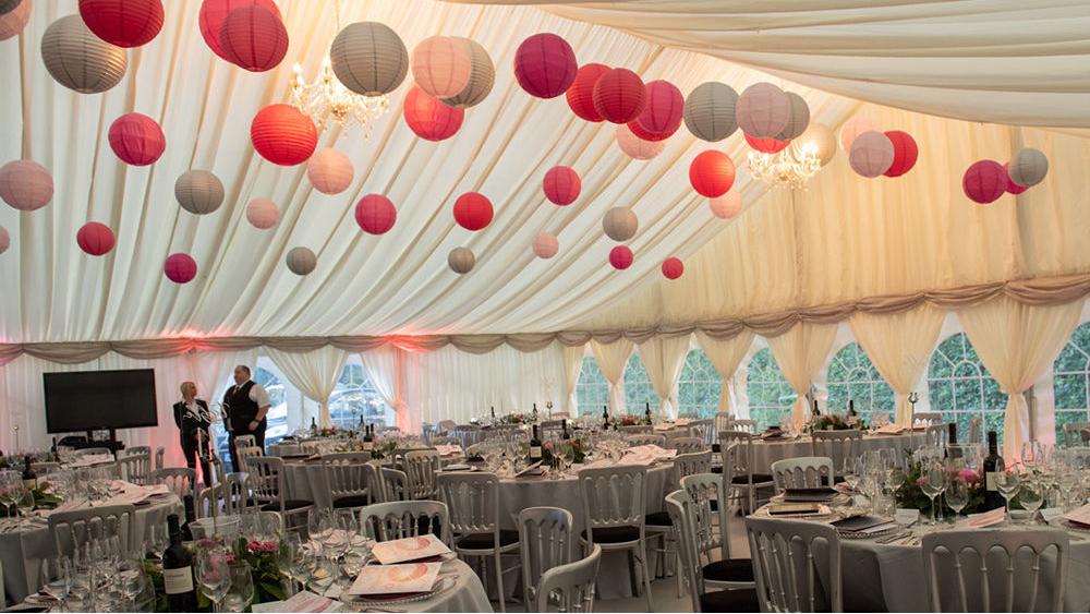 Paper Lanterns Decorate Brambletye's Centenary Ball