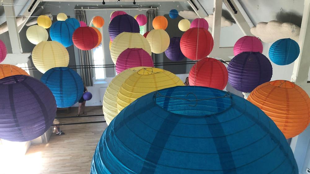 Colourful Lanterns at Eridge Village Hall