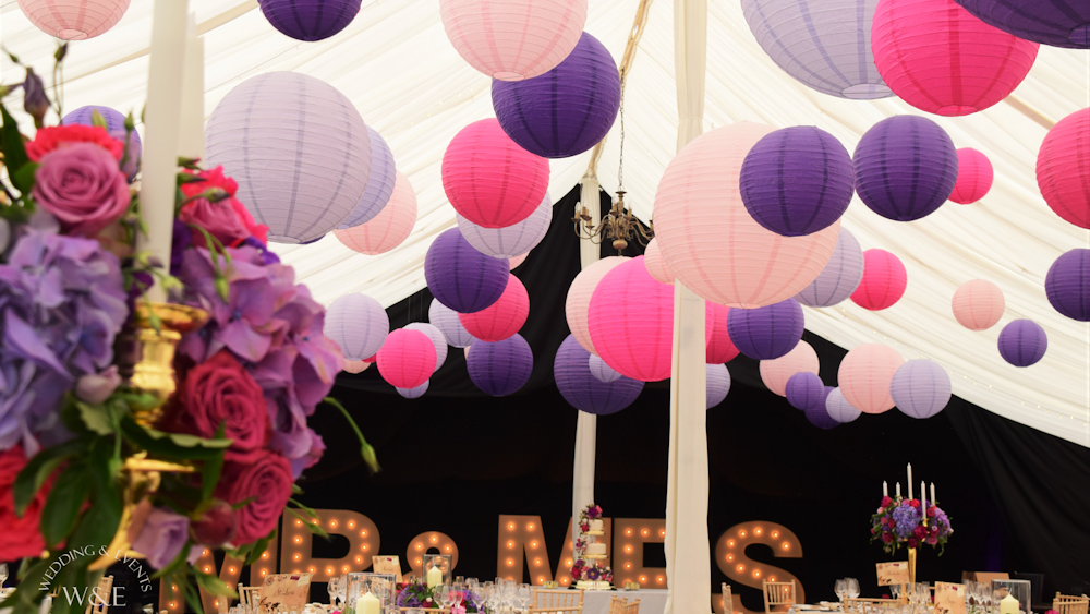 Middleton Lodge Pink and Purple Lantern Extravaganza