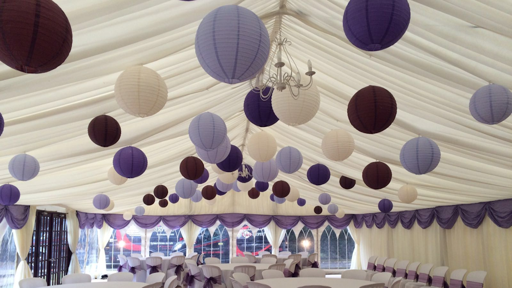 brown paper lanterns