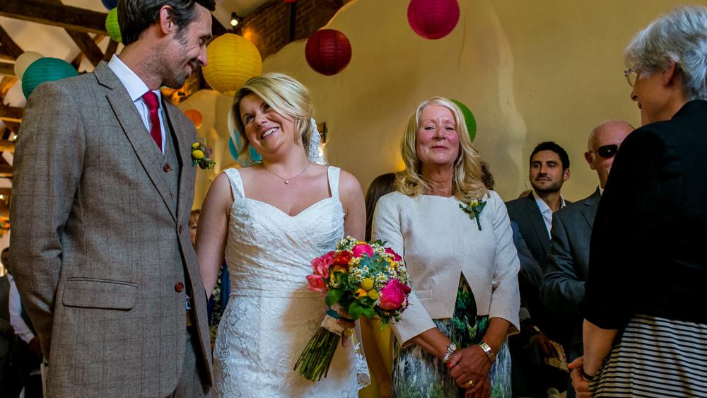 Dan & Rhi's lantern canopy - Real Wedding