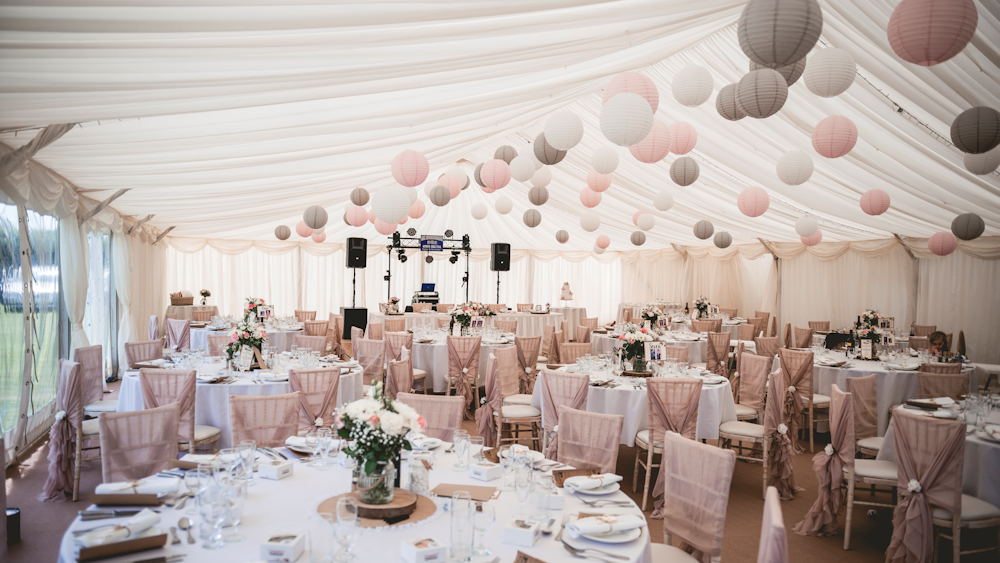 Wedding Lanterns Decorate A Sherwood Marquee Hanging Lantern Company