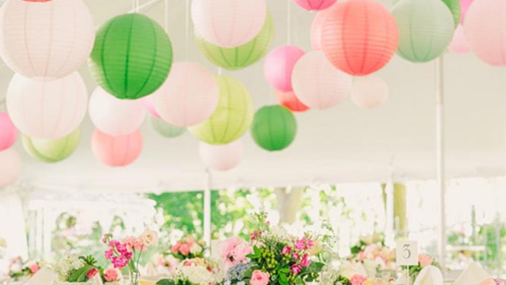 Feminine Coloured Boho Paper Lanterns