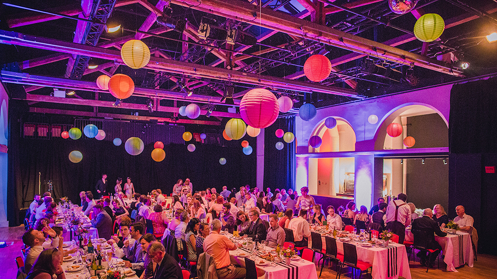 Bright Wedding Lanterns at Old Market Theatre in Brighton