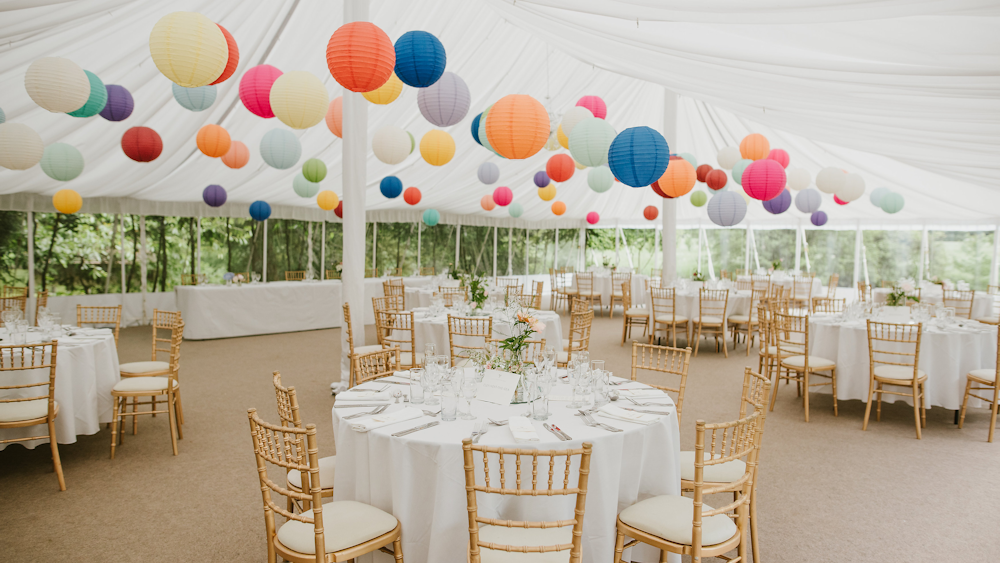 Paper Lantern Canopy at Narborough Hall Gardens