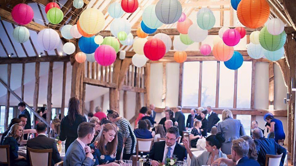 Dance Under a Canopy of Coloured Hanging Lanterns