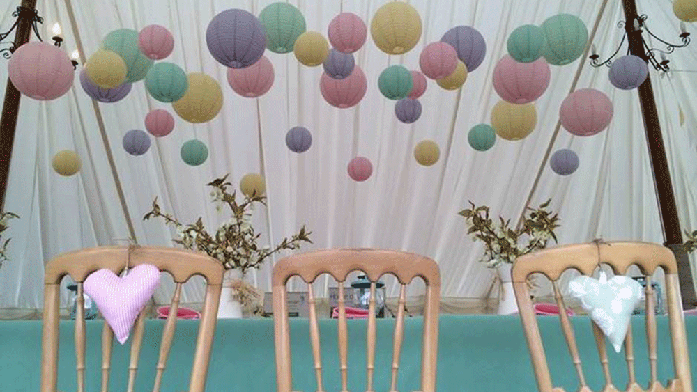 County Marquees Pastel Lanterns