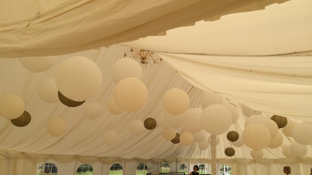 Cream and Gold Lanterns at Blickling Hall Gardens