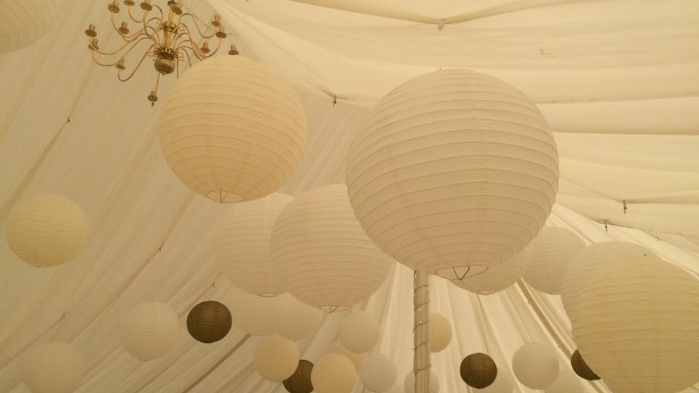 Cream and Gold Lanterns at Blickling Hall Gardens