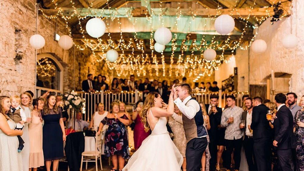 Cream Wedding Lanterns at Askham Hall