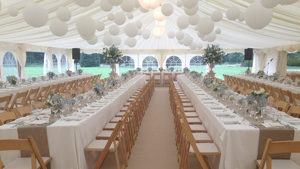 Traditional White Wedding Lanterns